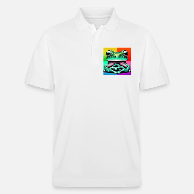 Frosch - Stanley/Stella Unisex Bio-Poloshirt PREPSTER - Weiß