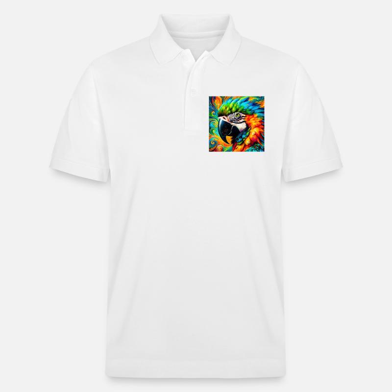 perroquet - Polo PREPSTER bio Stanley/Stella Unisexe - blanc