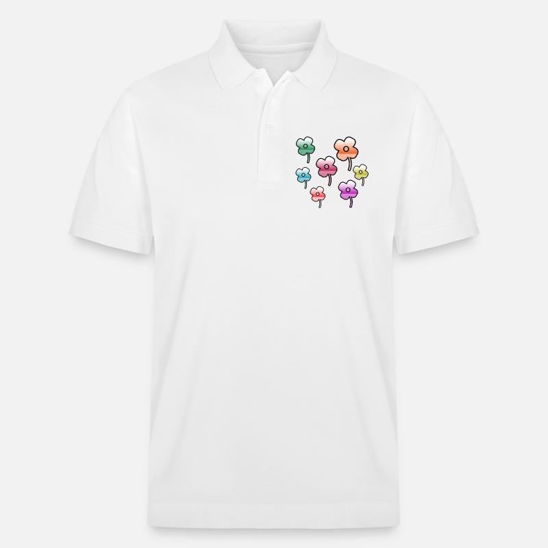 Fleur - Polo PREPSTER bio Stanley/Stella Unisexe - blanc