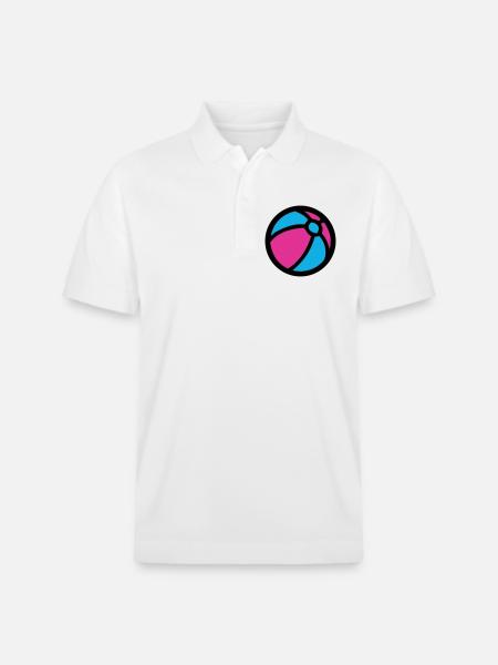 Water Polo Beach Summer Icon - Stanley/Stella Unisex Organic Polo Shirt PREPSTER - white