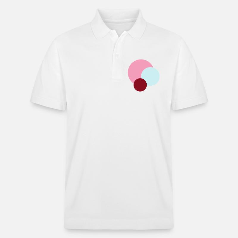 Planètes dans l’Univers Rose - Polo PREPSTER bio Stanley/Stella Unisexe - blanc