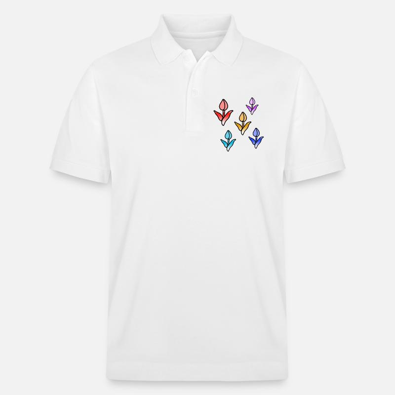 Fleur - Polo PREPSTER bio Stanley/Stella Unisexe - blanc