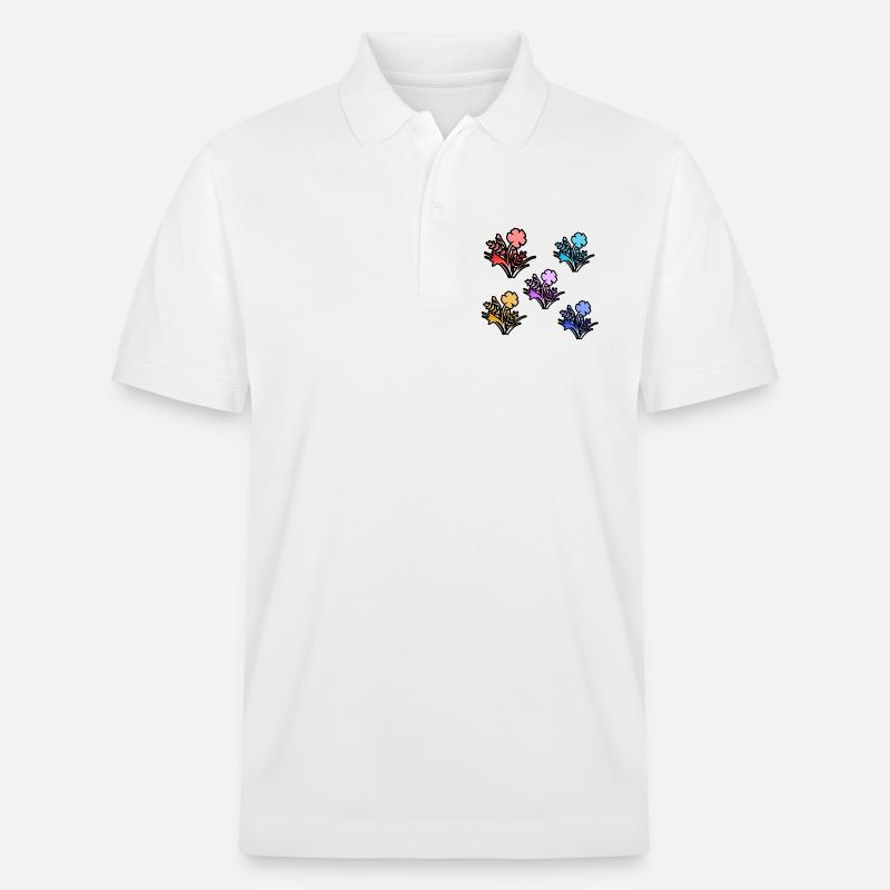 Fleur - Polo PREPSTER bio Stanley/Stella Unisexe - blanc