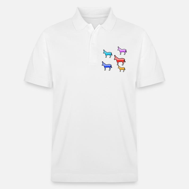 âne - Polo PREPSTER bio Stanley/Stella Unisexe - blanc