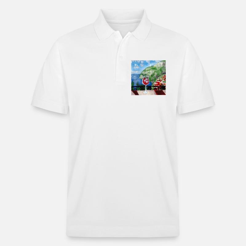 Meerblick_Ölgemälde_mit_cocktail - Polo PREPSTER bio Stanley/Stella Unisexe - blanc