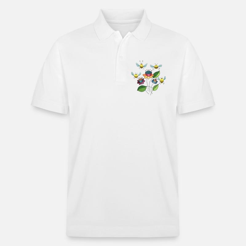 Insectes - Polo PREPSTER bio Stanley/Stella Unisexe - blanc