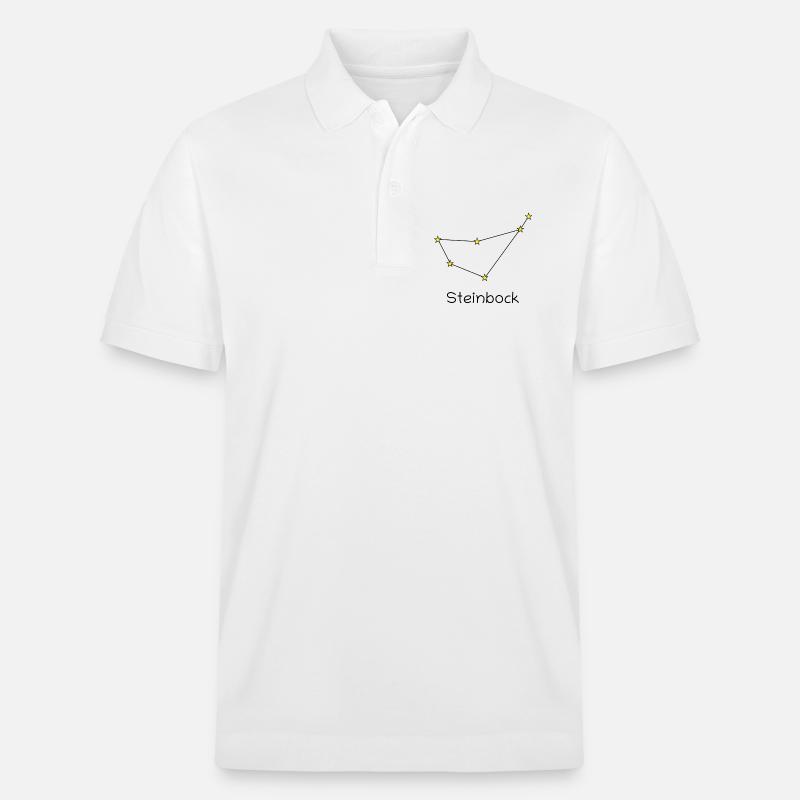 Sternzeichen Steinbock - Stanley/Stella Unisex Bio-Poloshirt PREPSTER - Weiß