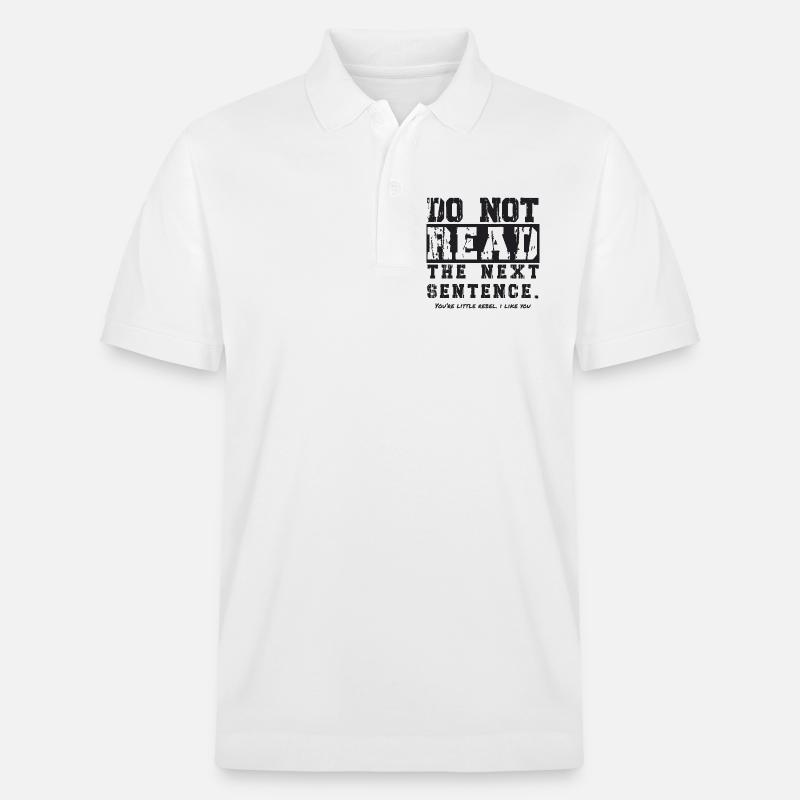 Do not read the next sentence - Stanley/Stella Unisex Bio-Poloshirt PREPSTER - Weiß