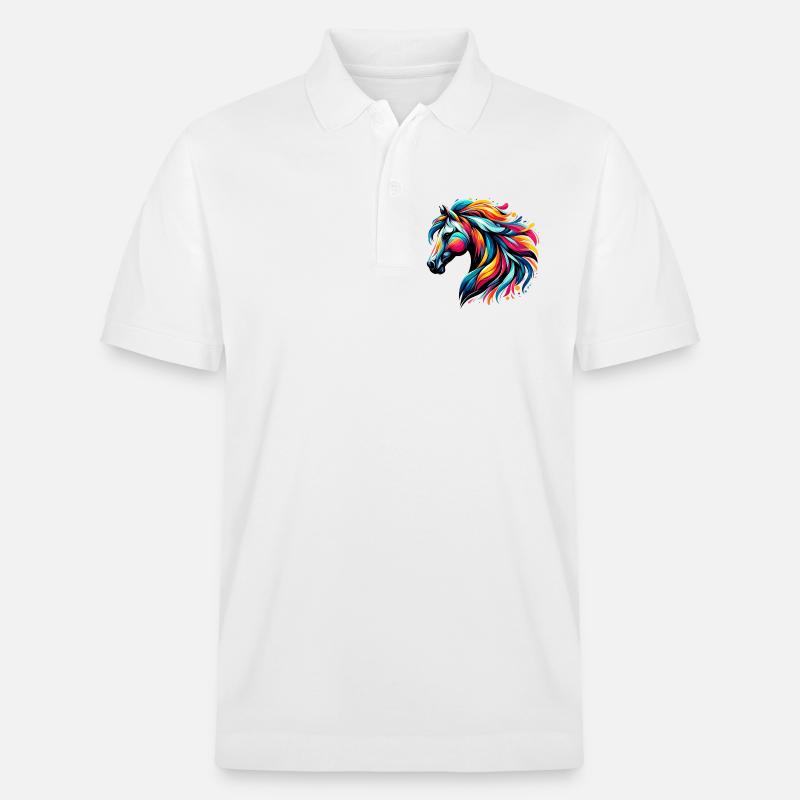 Cheval - Polo PREPSTER bio Stanley/Stella Unisexe - blanc