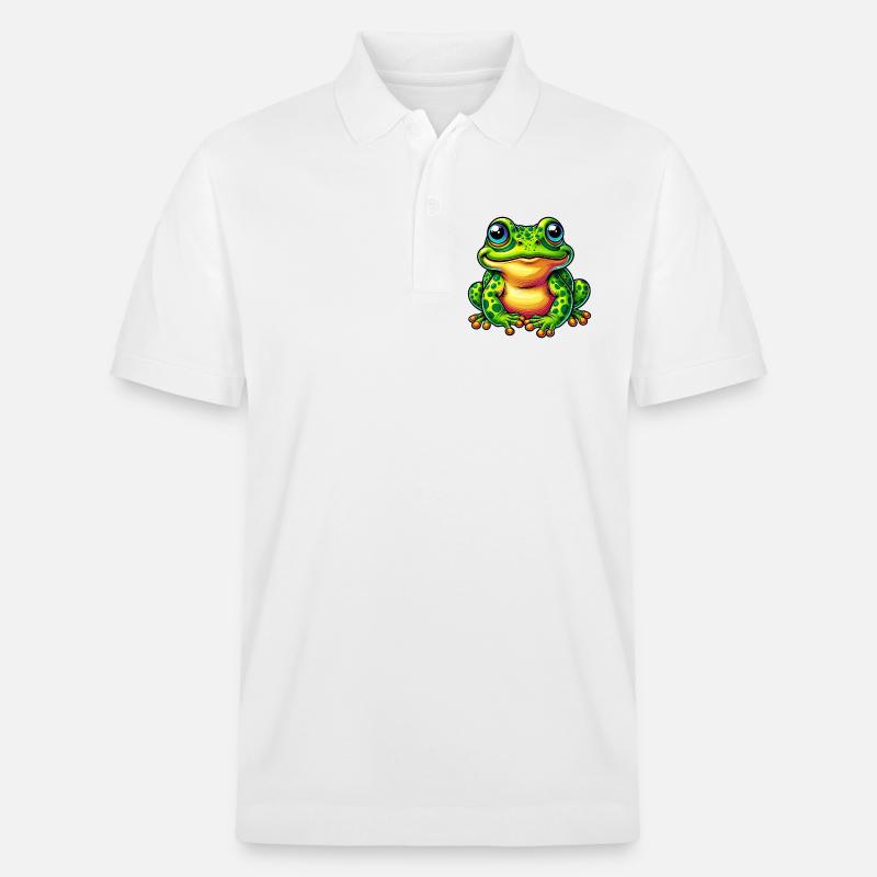 Frosch - Stanley/Stella Unisex Bio-Poloshirt PREPSTER - Weiß