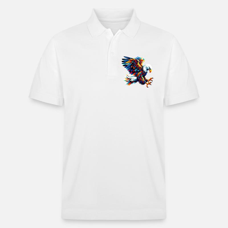 Adler - Stanley/Stella Unisex Bio-Poloshirt PREPSTER - Weiß