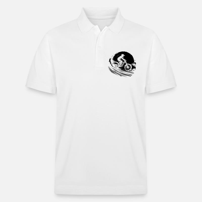 Mountainbiken - Stanley/Stella Unisex Bio-Poloshirt PREPSTER - Weiß
