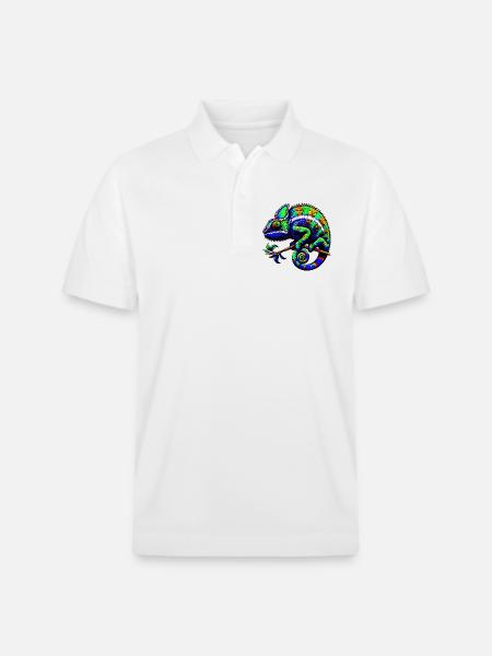 Chameleon - Stanley/Stella Unisex Organic Polo Shirt PREPSTER - white
