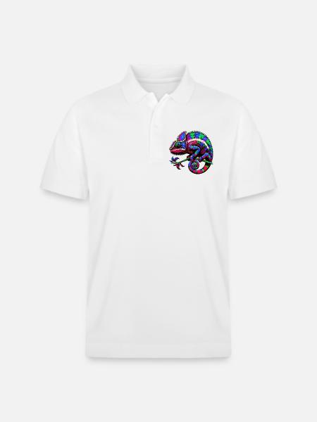 Chameleon - Stanley/Stella Unisex Organic Polo Shirt PREPSTER - white
