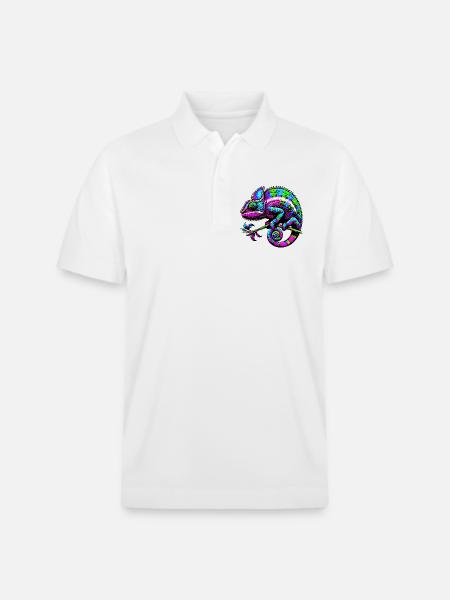 Chameleon - Stanley/Stella Unisex Organic Polo Shirt PREPSTER - white