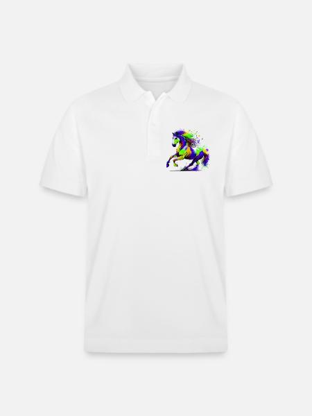 Cheval - Polo PREPSTER bio Stanley/Stella Unisexe - blanc