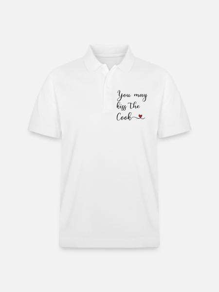 Kiss the Cook - Stanley/Stella Unisex Bio-Poloshirt PREPSTER - Weiß