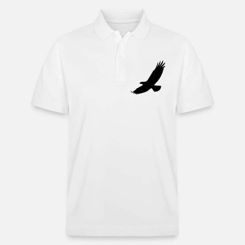 Falke im Flug - Stanley/Stella Unisex Bio-Poloshirt PREPSTER - Weiß