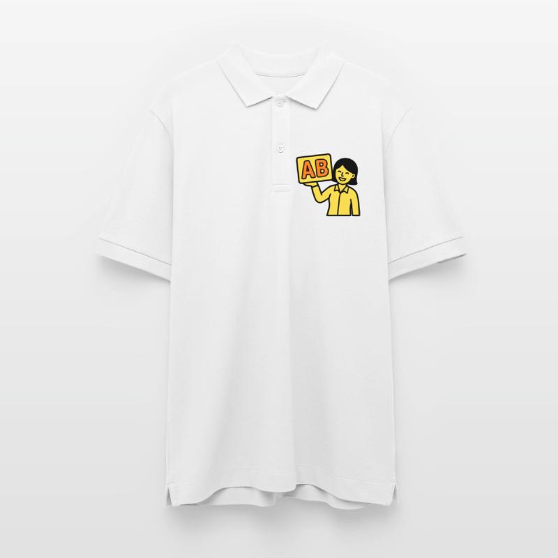 Teacher Elementary School ABC Vector Stanley/Stella Unisex Organic Polo Shirt PREPSTER