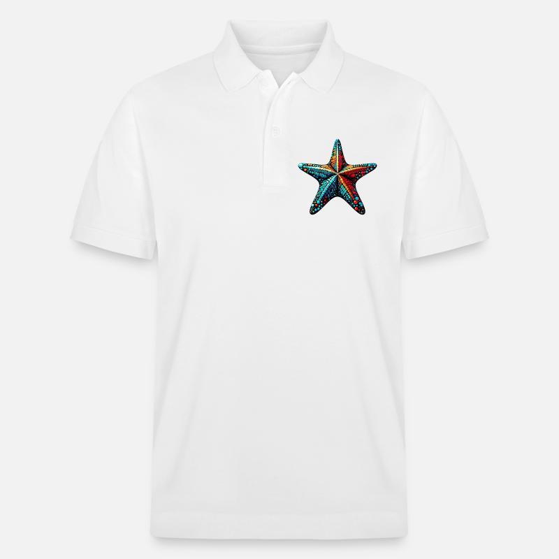 Seestern - Stanley/Stella Unisex Bio-Poloshirt PREPSTER - Weiß