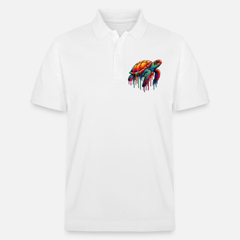 Schildkröte - Stanley/Stella Unisex Bio-Poloshirt PREPSTER - Weiß
