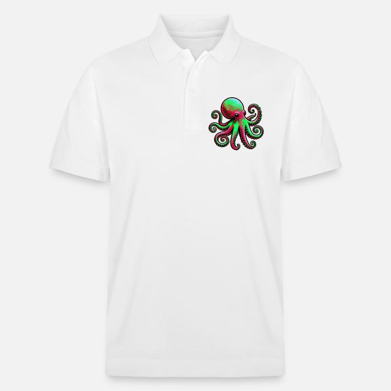 Pieuvre - Polo PREPSTER bio Stanley/Stella Unisexe - blanc
