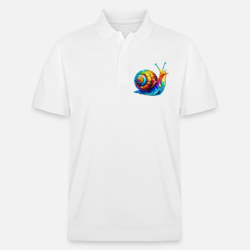 Schnecke - Stanley/Stella Unisex Bio-Poloshirt PREPSTER - Weiß