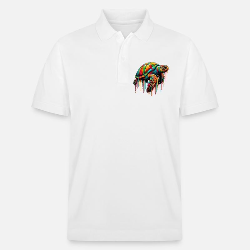 Schildkröte - Stanley/Stella Unisex Bio-Poloshirt PREPSTER - Weiß