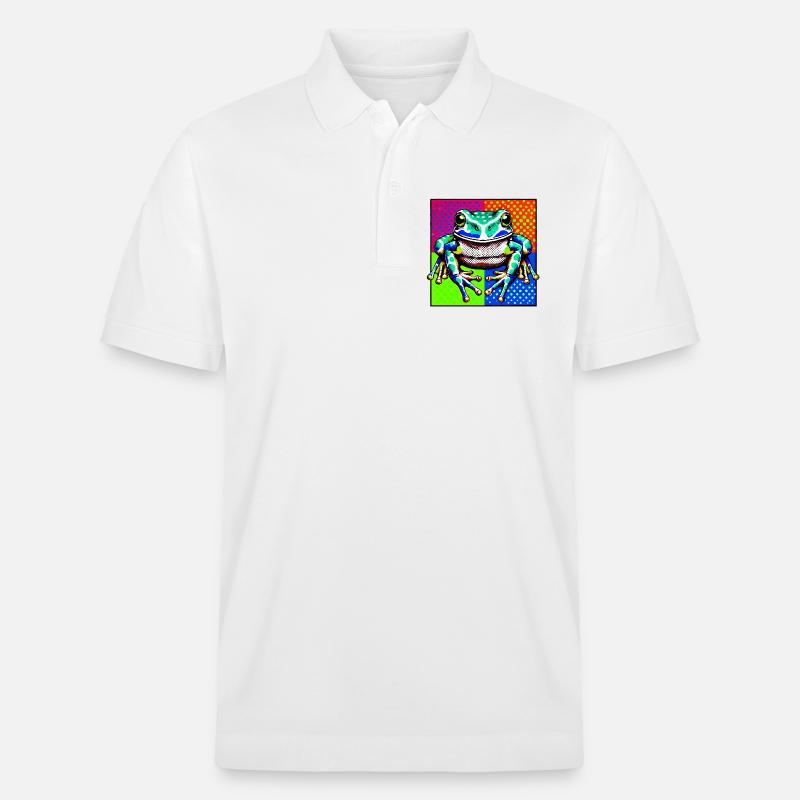 Frosch - Stanley/Stella Unisex Bio-Poloshirt PREPSTER - Weiß