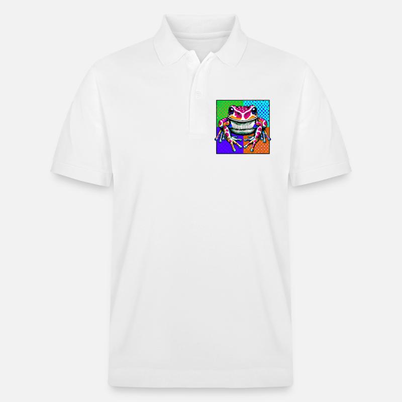 Frosch - Stanley/Stella Unisex Bio-Poloshirt PREPSTER - Weiß