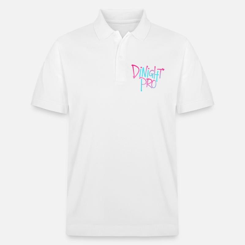 Dinight Pro Neon Gradient - Stanley/Stella Unisex Bio-Poloshirt PREPSTER - Weiß