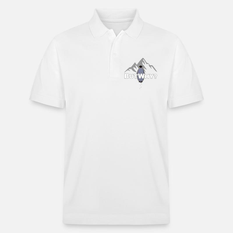 But Why? Pinguin Meme Motivation - Stanley/Stella Unisex Bio-Poloshirt PREPSTER - Weiß