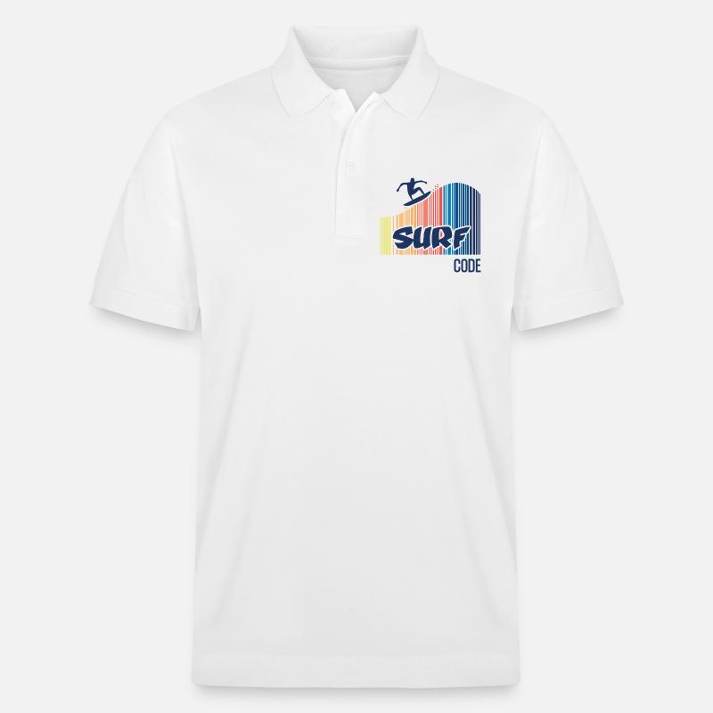 Surfcode - Stanley/Stella Unisex Bio-Poloshirt PREPSTER - Weiß
