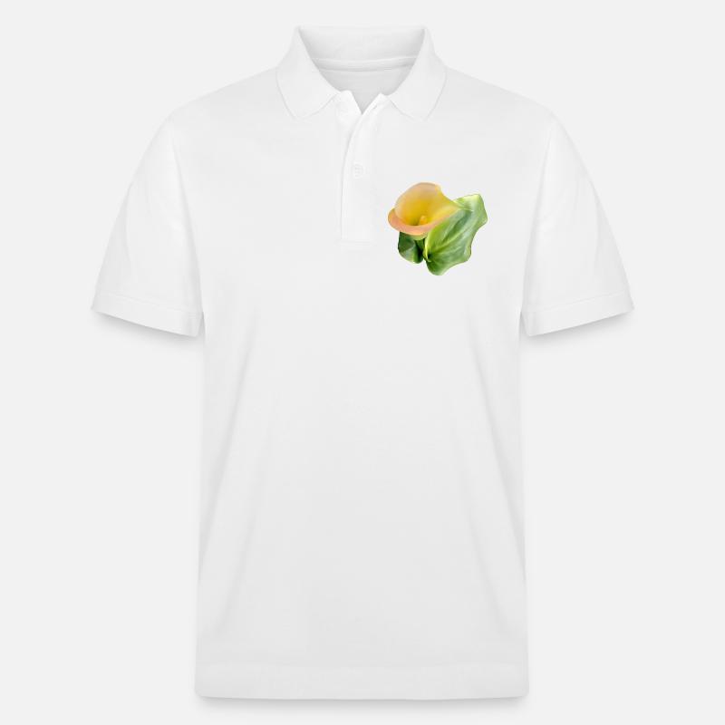 LYS CALLA JAUNE - Polo PREPSTER bio Stanley/Stella Unisexe - blanc