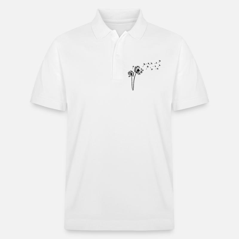 Der Wind und der schwarze Löwenzahn - Stanley/Stella Unisex Bio-Poloshirt PREPSTER - Weiß