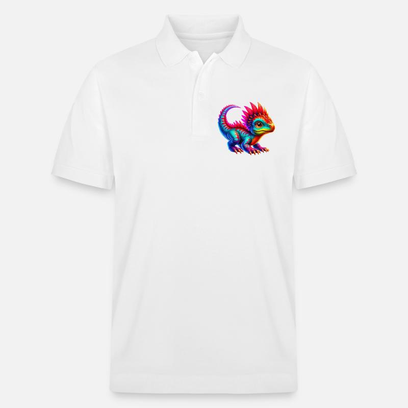Dinosaurier - Stanley/Stella Unisex Bio-Poloshirt PREPSTER - Weiß