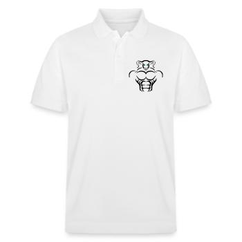 Alpha Aries Deluxe - Stanley/Stella Unisex Bio-Poloshirt PREPSTER - Weiß - Vorne - Roxy (174cm) & Andy (188cm)