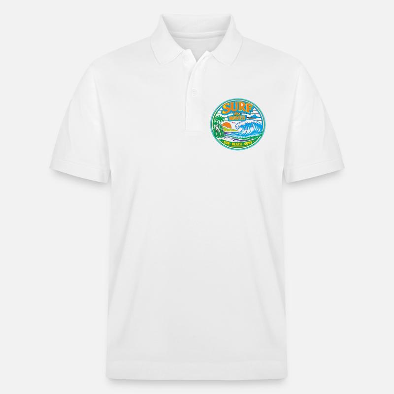 Sun-Beach-Surf - Stanley/Stella Unisex Bio-Poloshirt PREPSTER - Weiß