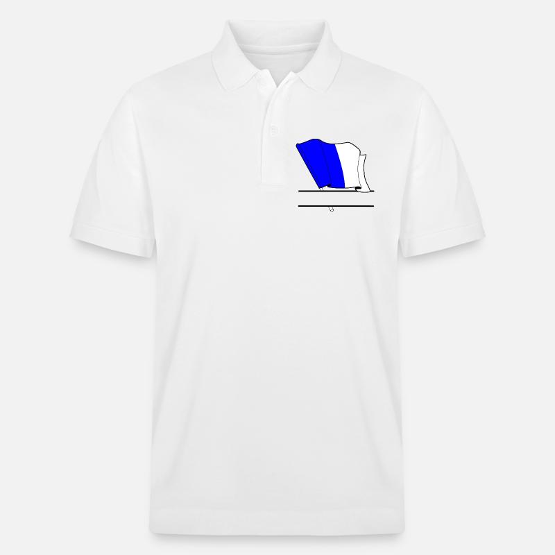 Drapeau Personnalisé de Spa - Polo PREPSTER bio Stanley/Stella Unisexe - blanc