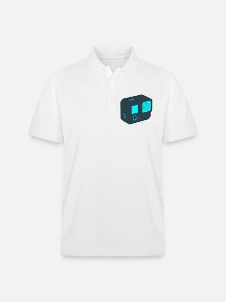 Icône drone Action Camera - Polo PREPSTER bio Stanley/Stella Unisexe - blanc