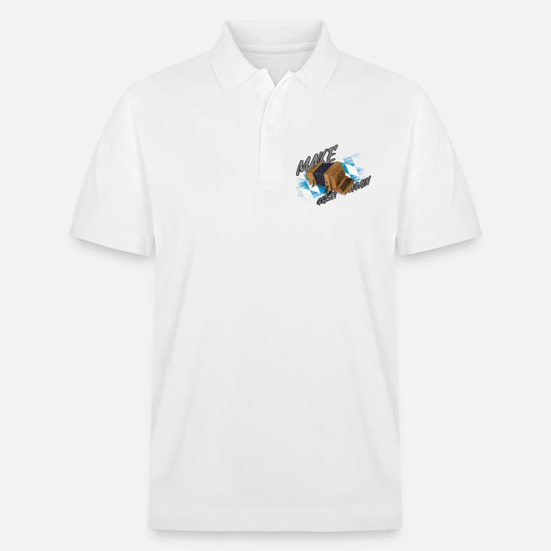 Make Ziach GREAT AGAIN | ZiachON! - Stanley/Stella Unisex Bio-Poloshirt PREPSTER - Weiß