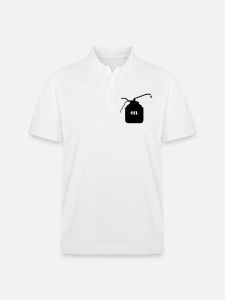 Oil can change oil - Stanley/Stella Unisex Organic Polo Shirt PREPSTER - white