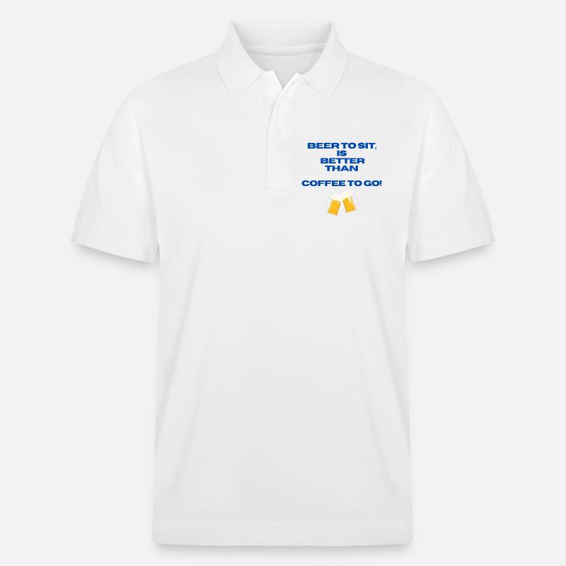 Biergemütlichkeit - Stanley/Stella Unisex Bio-Poloshirt PREPSTER - Weiß