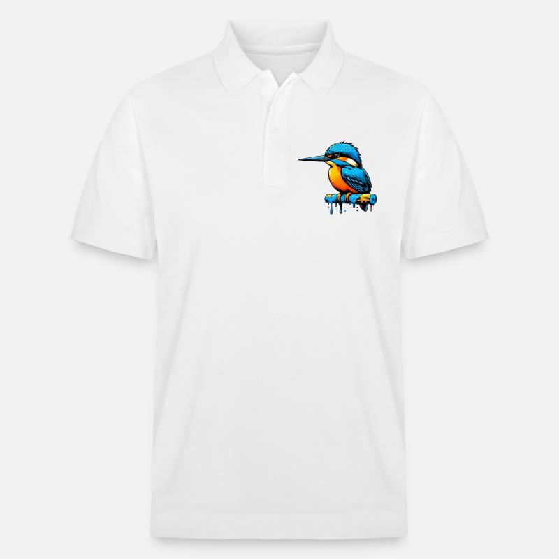 Eisvogel - Stanley/Stella Unisex Bio-Poloshirt PREPSTER - Weiß