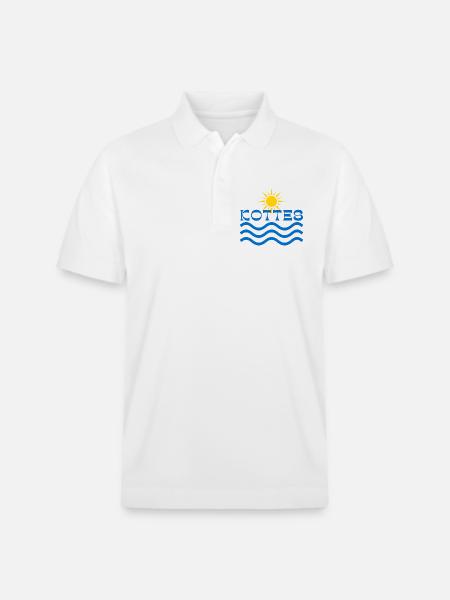 Kottes Sun Waves - Stanley/Stella Unisex Organic Polo Shirt PREPSTER - white