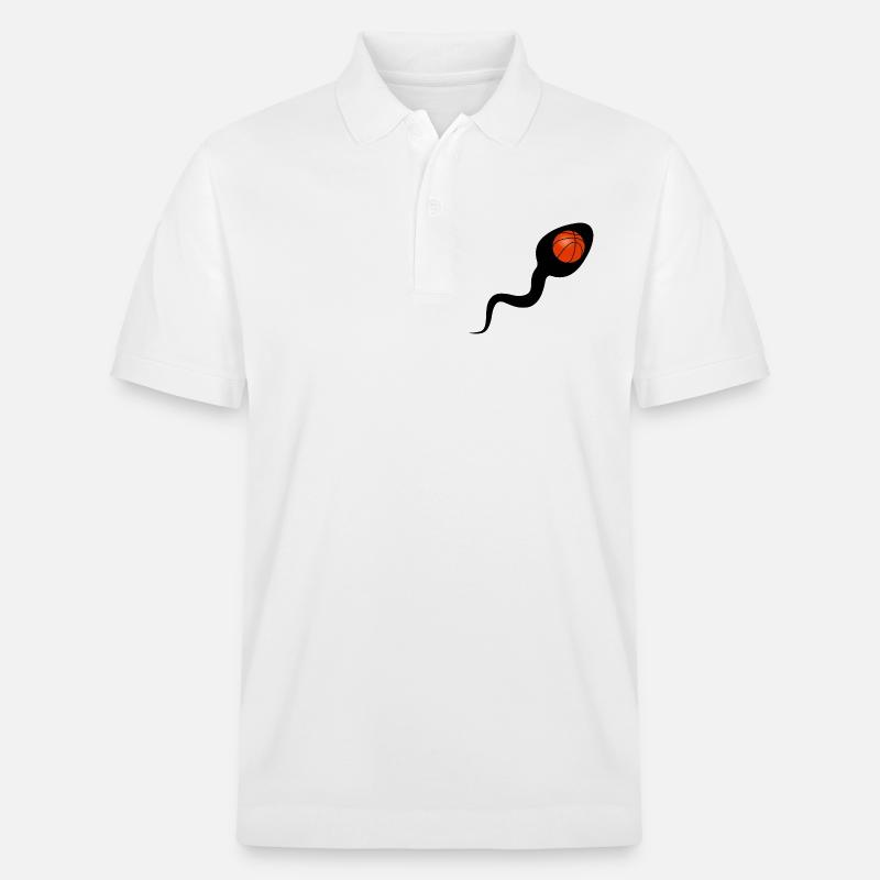 Sperma Basketball oder Basketball Sperma - Stanley/Stella Unisex Bio-Poloshirt PREPSTER - Weiß