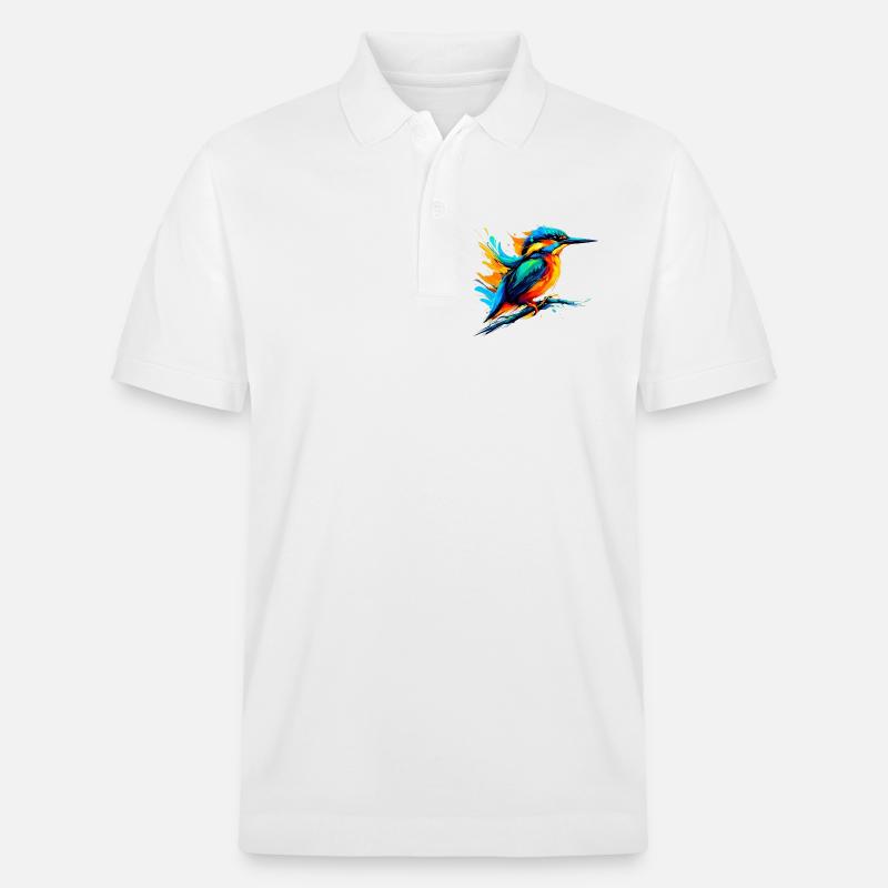 Eisvogel - Stanley/Stella Unisex Bio-Poloshirt PREPSTER - Weiß