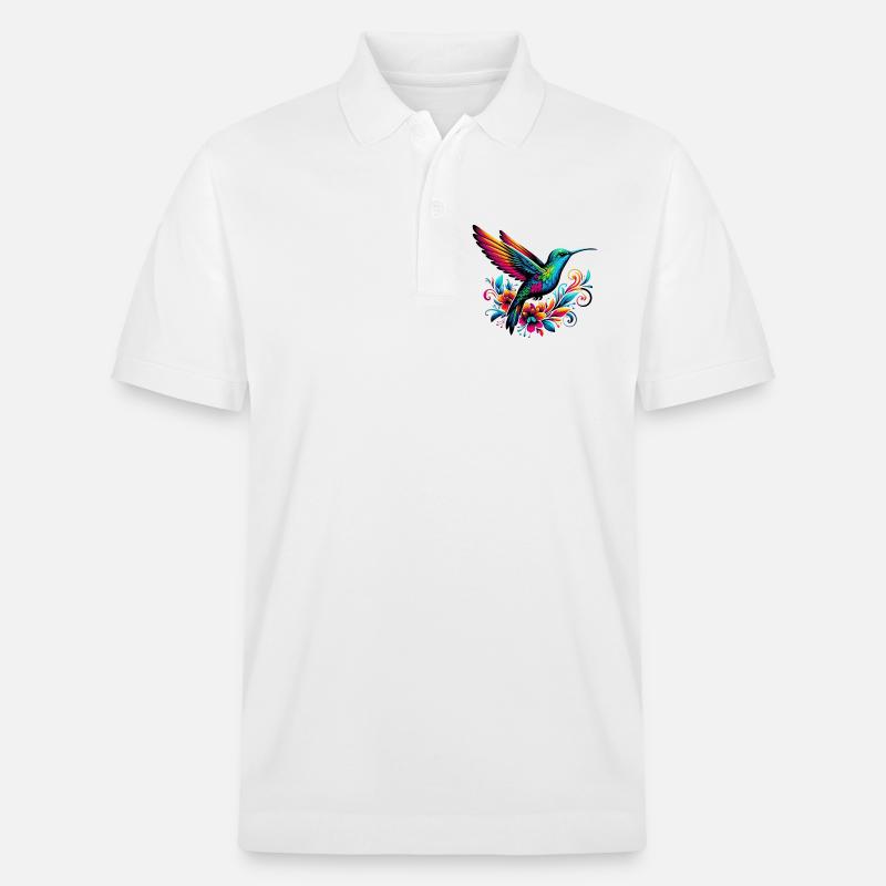 Kolibri - Stanley/Stella Unisex Bio-Poloshirt PREPSTER - Weiß