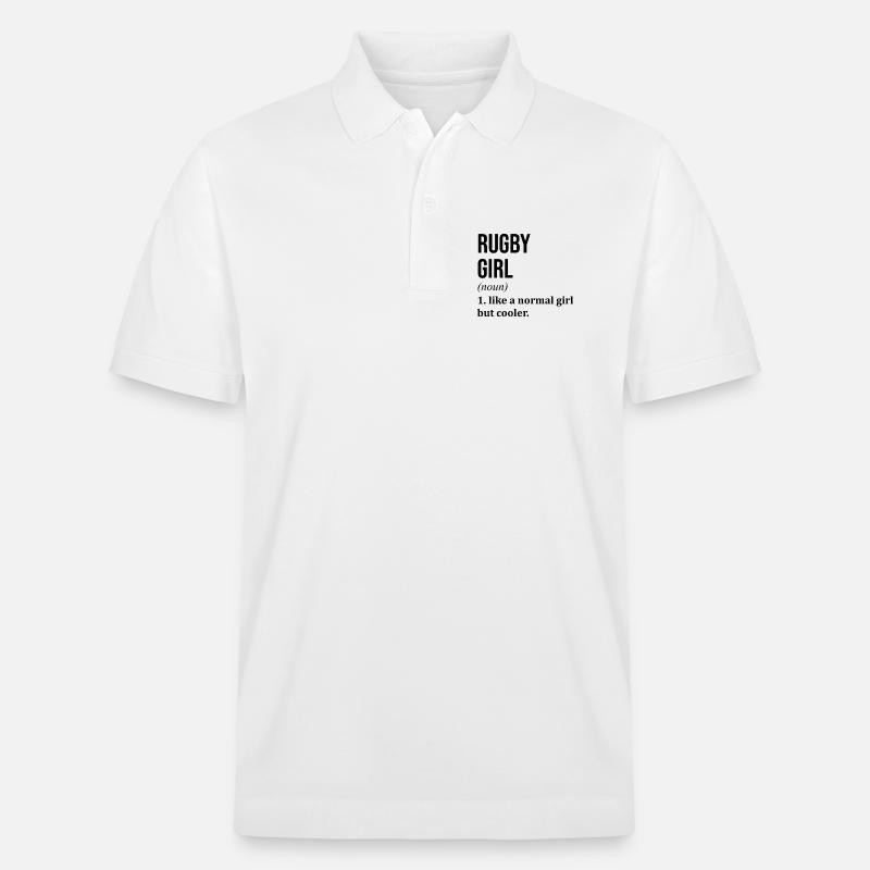 Rugby - Stanley/Stella Unisex Organic Polo Shirt PREPSTER - white