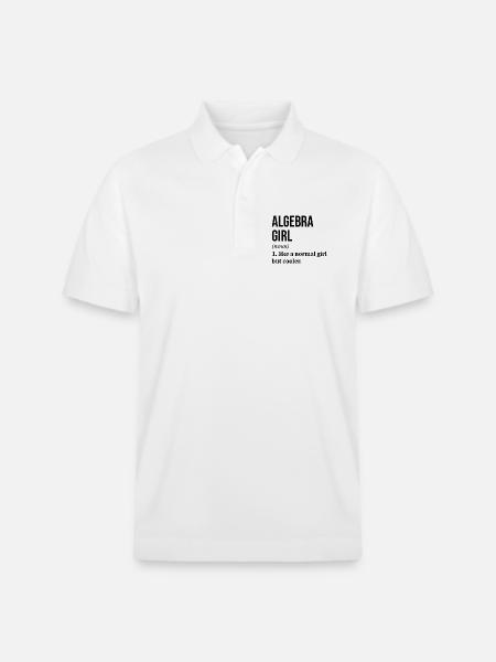 Algebra - Stanley/Stella Unisex Organic Polo Shirt PREPSTER - white